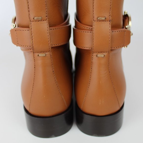 New Salvatore Ferragamo Tall Leather Boot | Classic Riding Style for Fall & Work - Picture 11 of 16